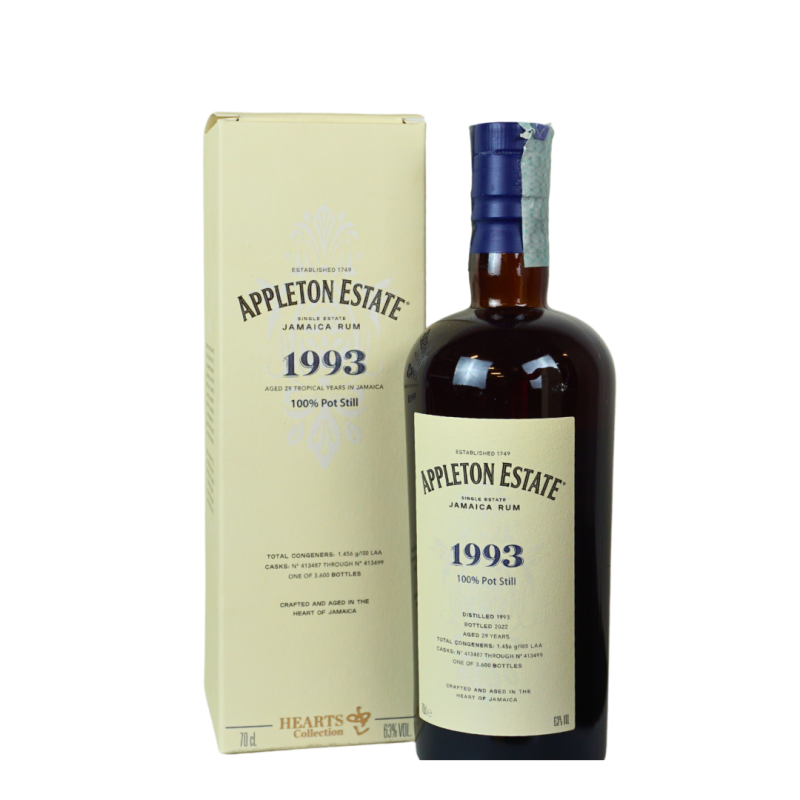 Appleton Estate 1993 Single Jamaica Rum 29Y Hearts Collection Velier